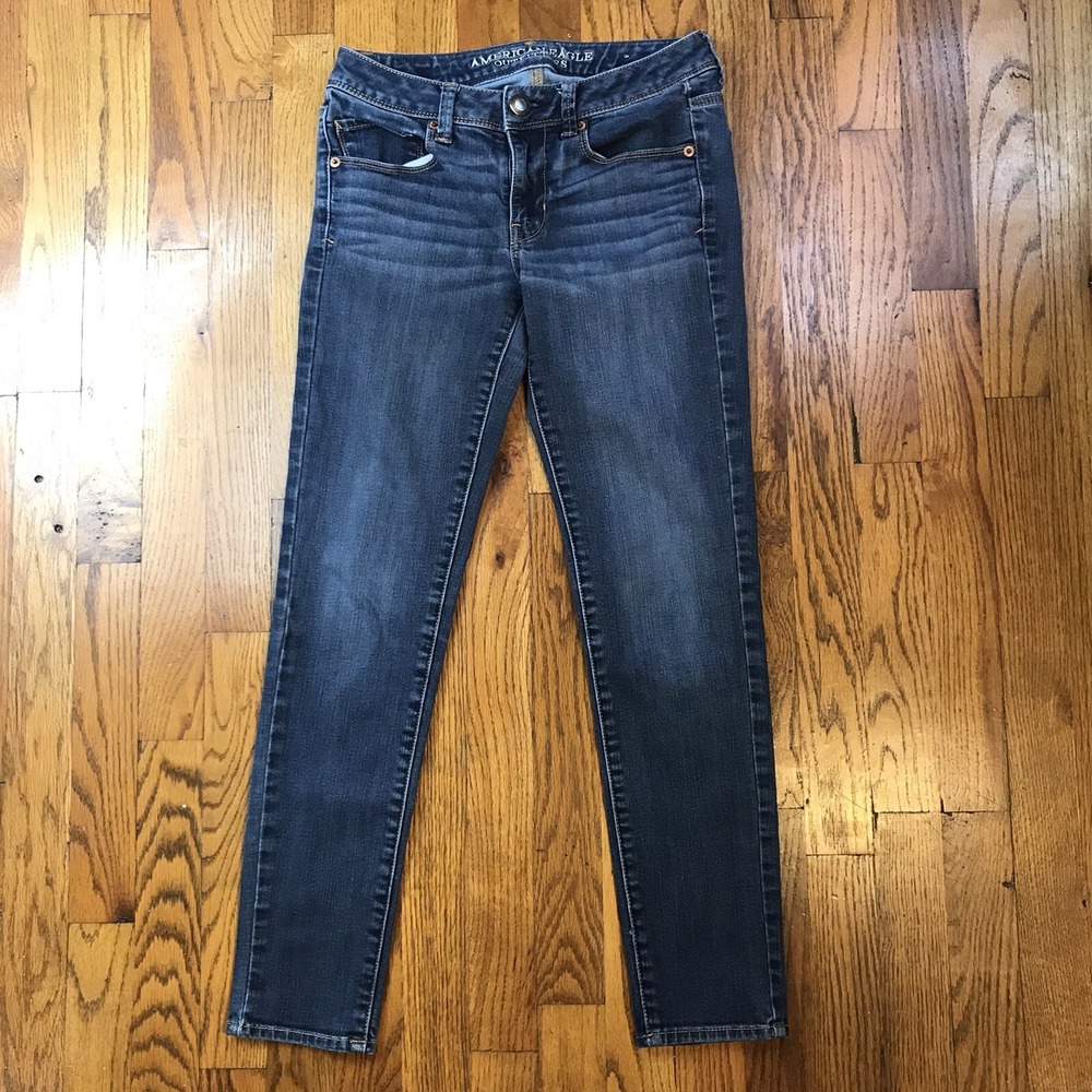 American Eagle Super Skinny Jeans Siz 2 Is‎ 27 Straight Leg 26x27 VGC